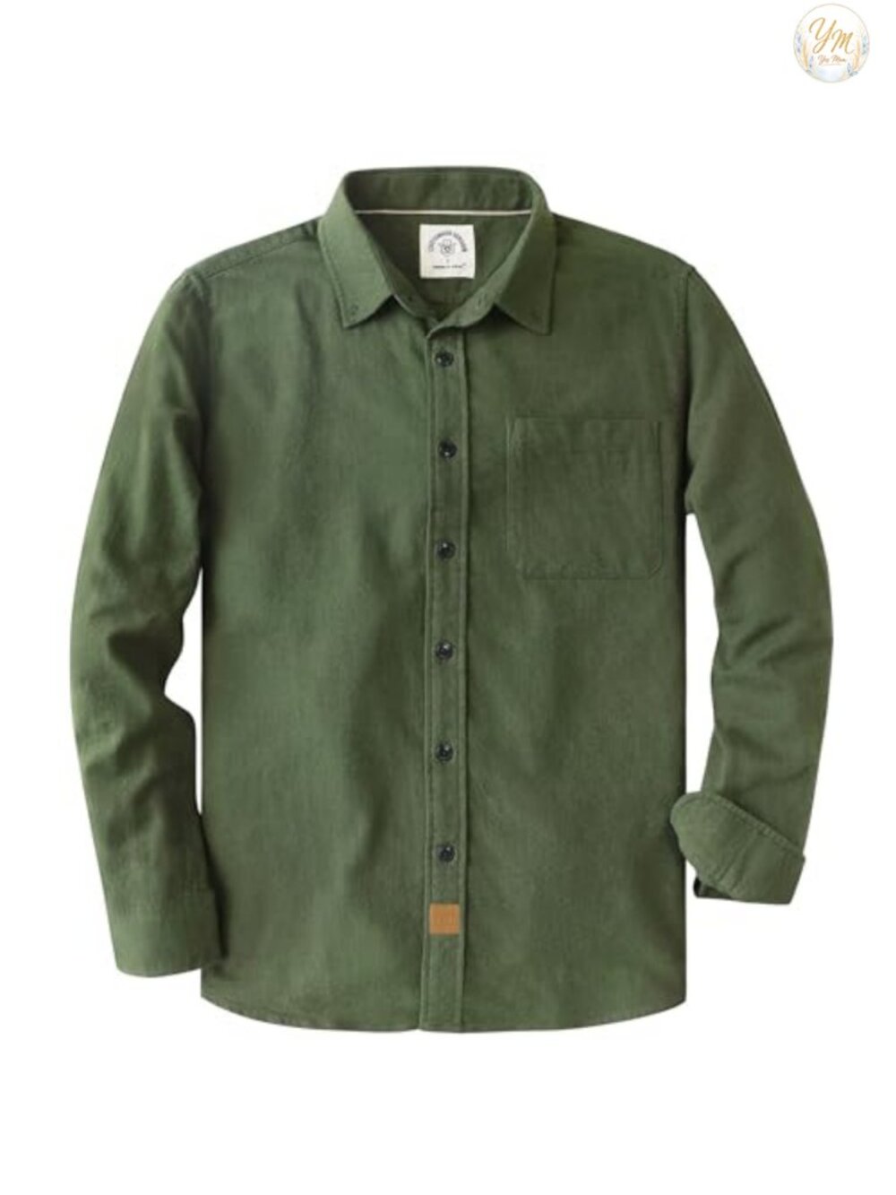 Men's Regular Fit 100% Cotton Flannel Button Down Shirt Long Sleeve